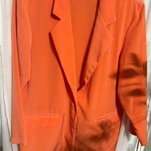Cervelle Orange light weight blazer size large
